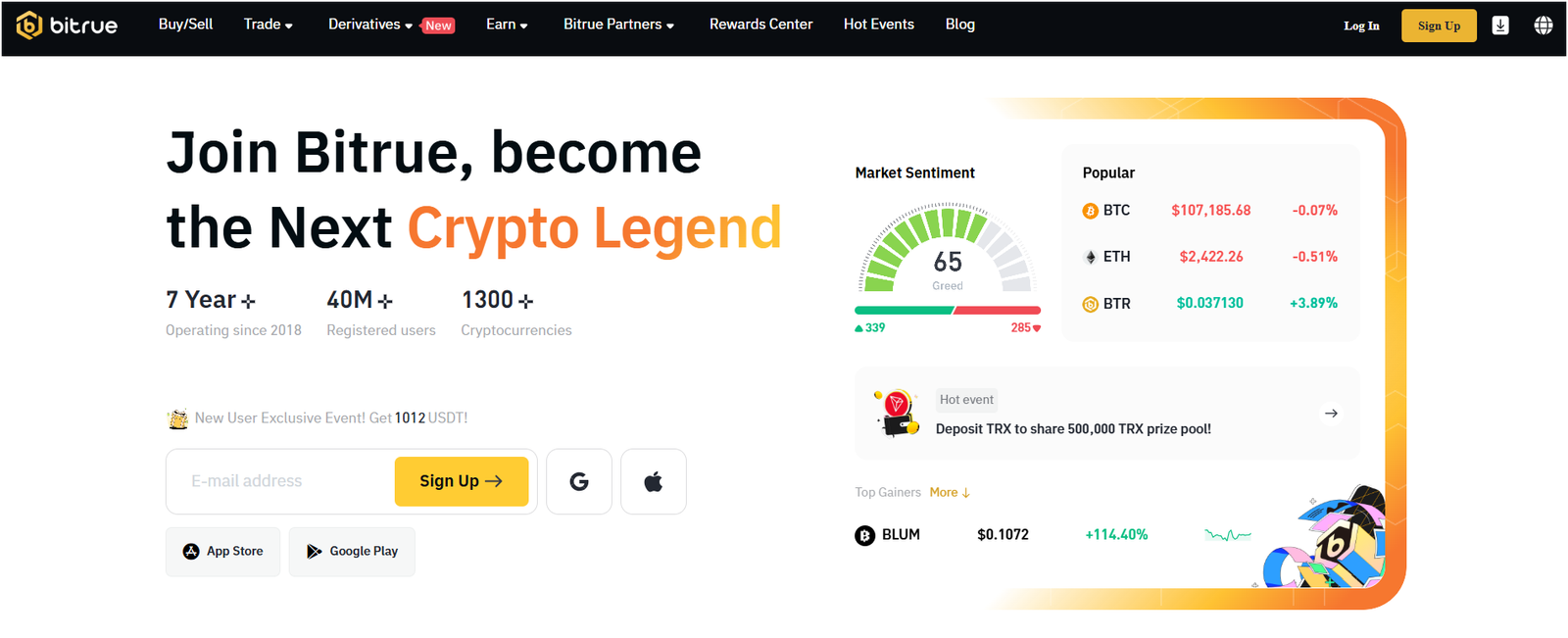 what is Bitrue exchange